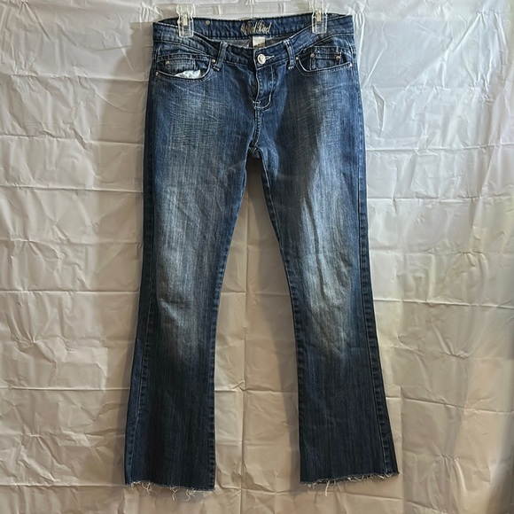 Red Rivet Blue Flare Jeans - Picture 1 of 5